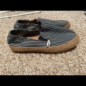 TOMS espadrilles flat slip on shoes